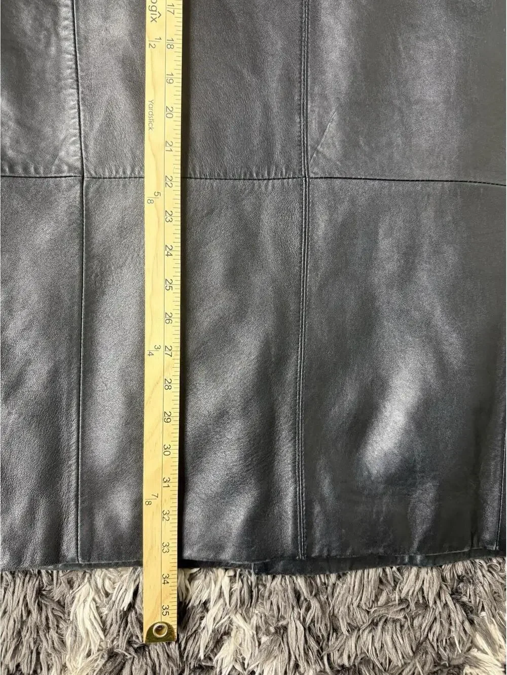 VTG Nicole Miller New York Black 100% Genuine Leather Jacket Quilted Pockets XL